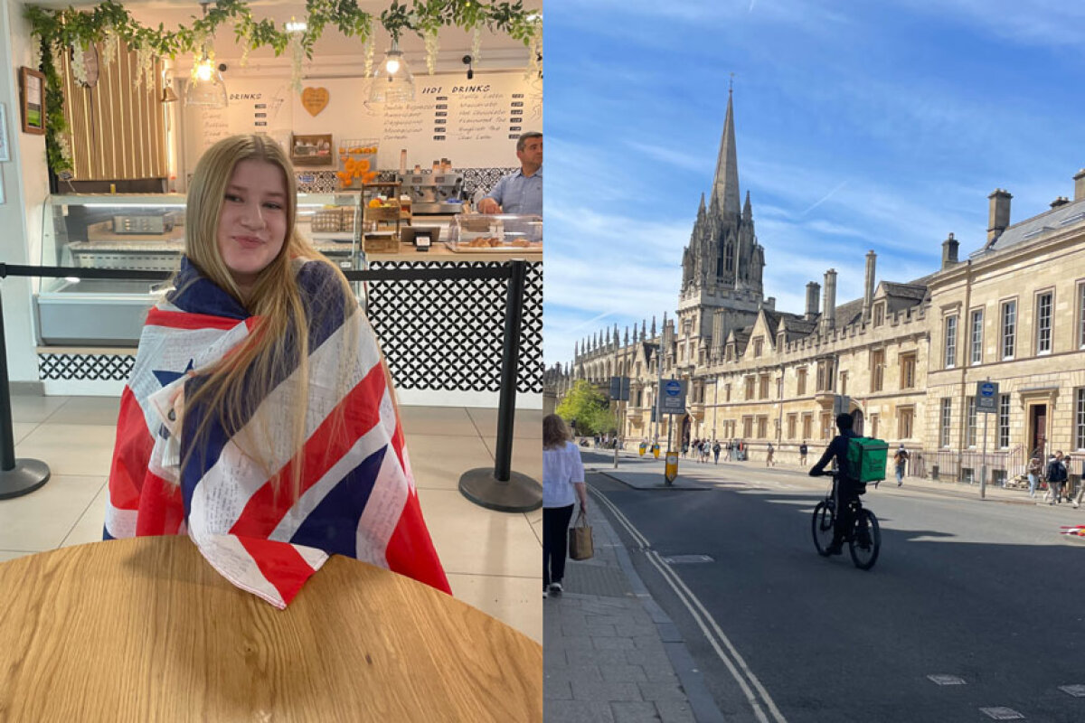 May Wenninger in ihrem Sprachaufenthalt in Oxford